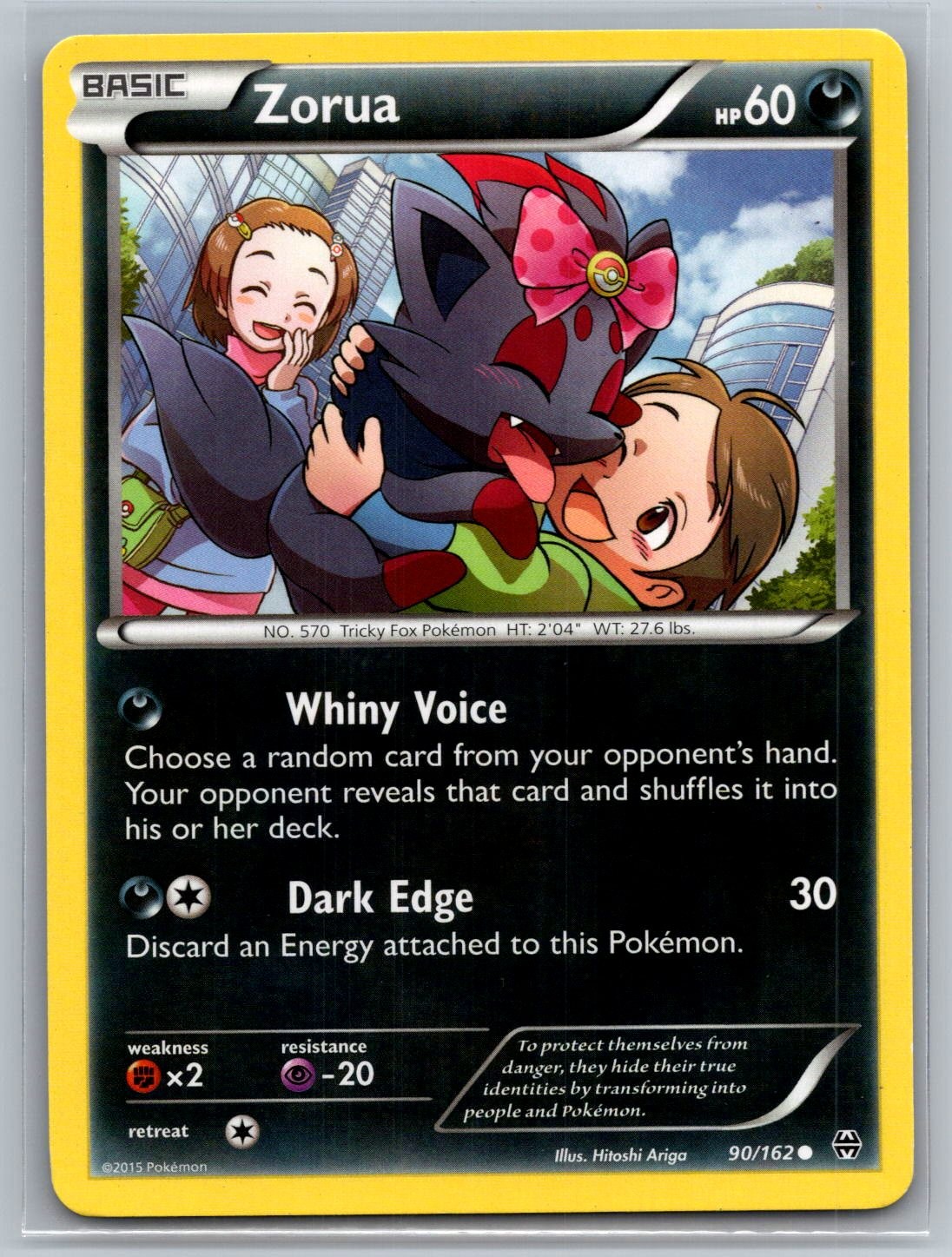 Pokemon Zorua 90/162 Common BREAKthrough LP
