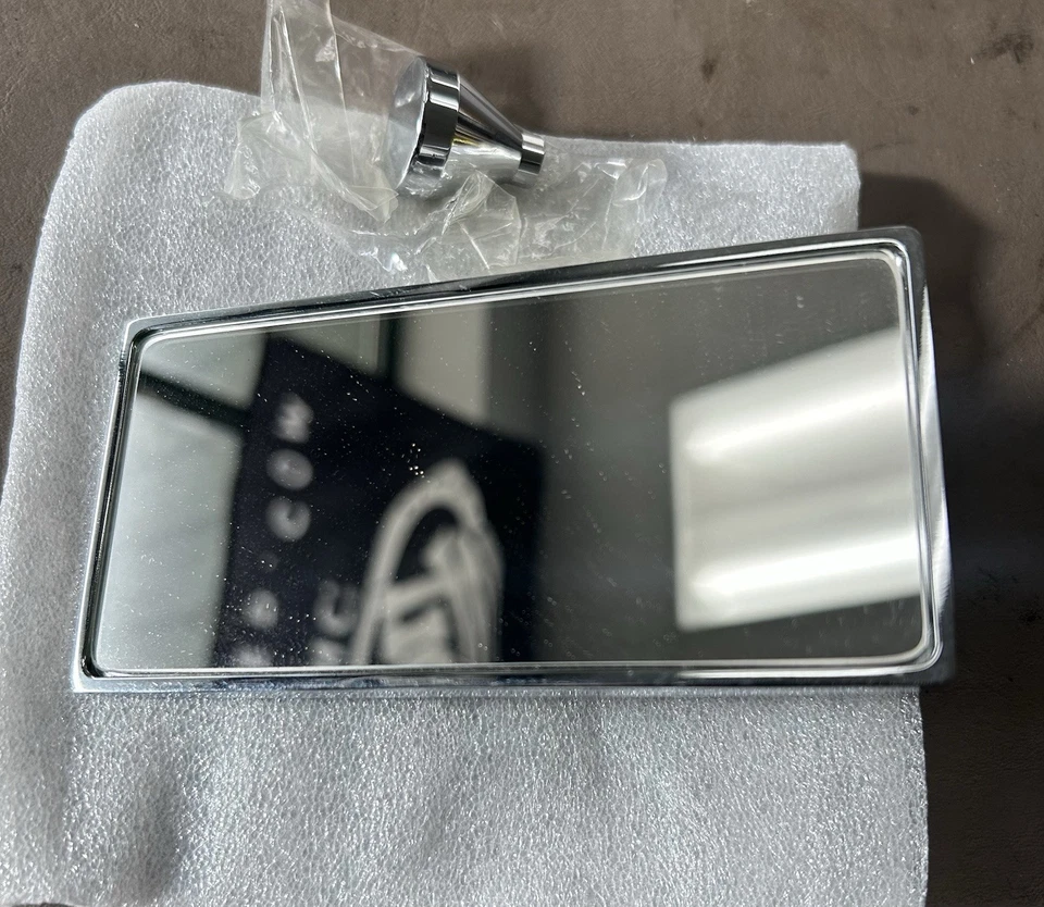 Aluminum Rear View Mirror Chrome Glue On - Image 3 of 4