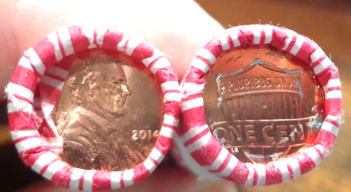 2014 P Lincoln Cent Penny 10 Roll Lot Set NF String