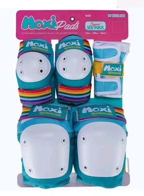 Moxu x 187 Killer Pads 6er Pack ''JADE'', Knie-, Ellenbogenschoner + Handgelenk - UVP 60£ XT