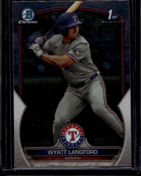 2023 Bowman Draft #BDC-106 Wyatt Langford Chrome 1st