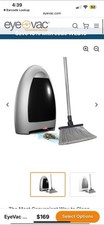EyeVac Touchless Bagless Corded Compact Vacuum Cleaner Black/Silver