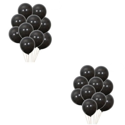 2 Count Geburtstagsballons Schwarz Luftballons Für Geburtstagsfeiern