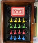 Hasbro Sorry! Vintage Edition Board Game Wooden Box Classic Wooden Pawns