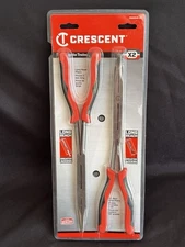 Crescent 2 Pc. Straight and Bent Long Nose Dual Material Plier Set PSX204C-06