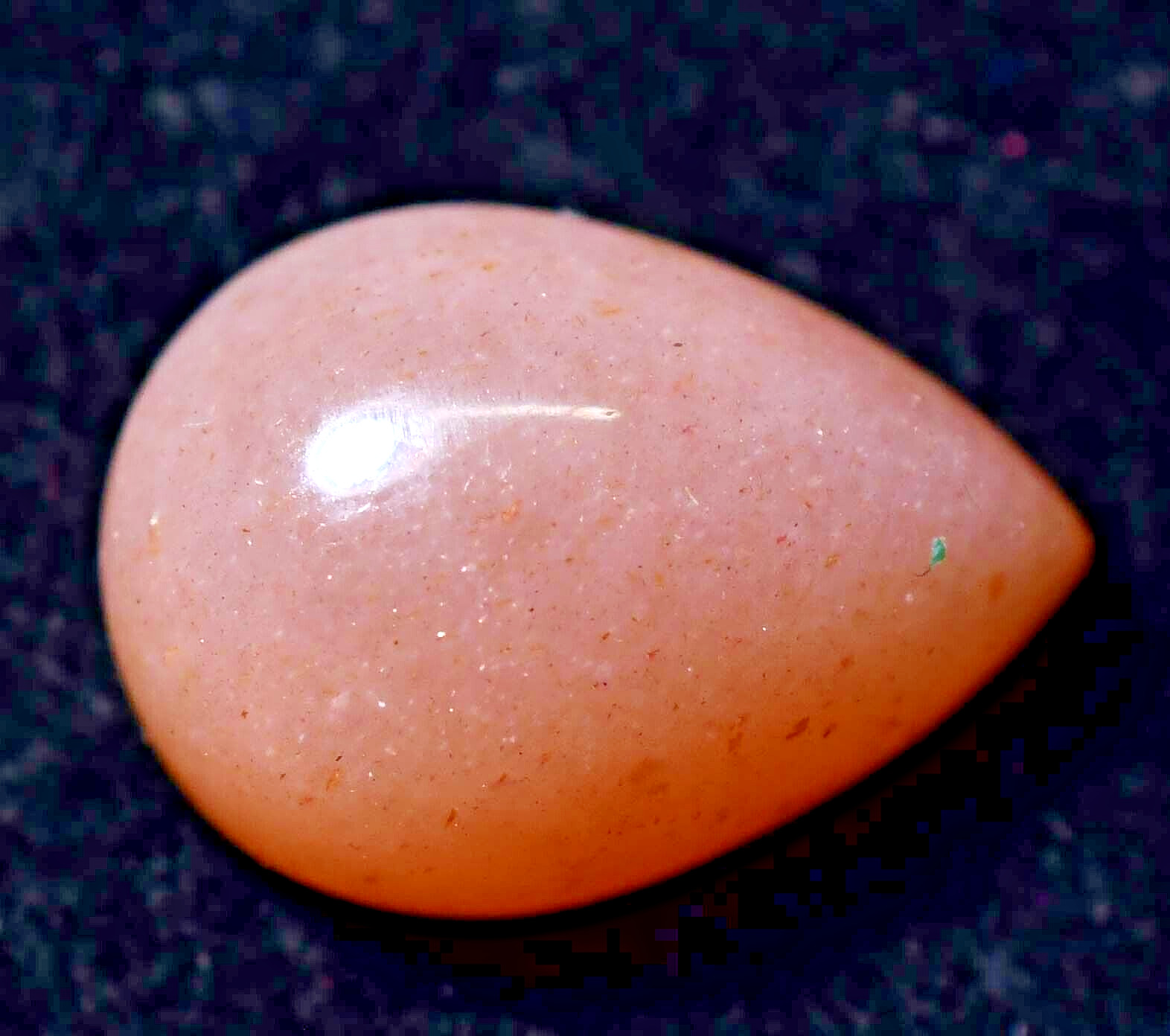 Piedra Lunar Naranja Ceylon Natural Sin Tratar 7.95 CT Certificada Cabujón