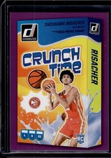 Zaccharie Risacher Rookie 2024-25 Donruss Crunch Time Purple Press Proof RC #1