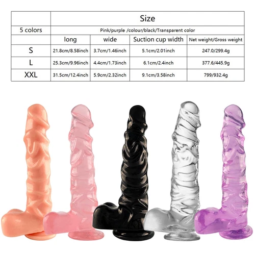 Anal Butt Plug Penis Dildo Suction Cup Vaginal Masturbator Sex Toy for Women Men - Picture 4 of 61