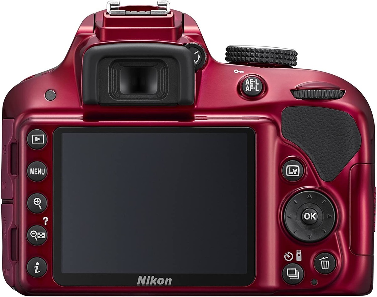 Red Nikon D3200 24.2 MP Digital SLR Camera - 18-55mm Lens