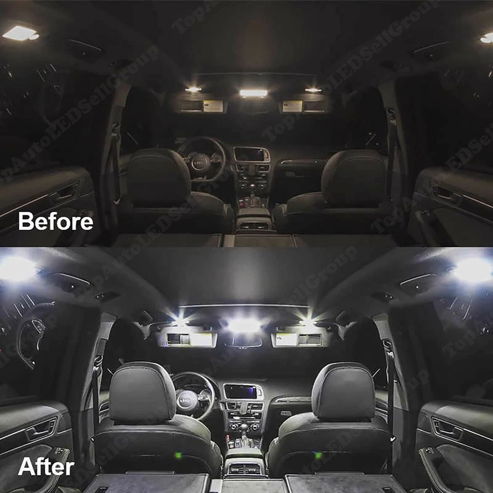 Kit de equipamiento interior de luz LED blanca 17x para Toyota Tundra 2007-2019 2020 2021 Foto 3 de 4