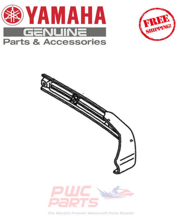 YAMAHA 2012-2013 FX-HO SHO C PORT Left Gray Bumper Gunwale YAMAHA 2012-2013 FX-HO SHO C PORT Left Gray Bumper Gunwale