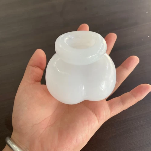 Silicone Chastity Cage Ball Bag Scrotal Restraints Testicles Stretcher for Male - Picture 16 of 35