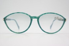 Vintage Silhouette 1715 /20 Green Gold Blue Oval Eyeglass Frame
