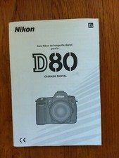 Original Nikon D80 Manual in Spanish