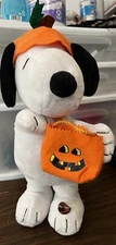 SNOOPY 2015 Halloween Trick Or Treat Animated Plush Dances TESTED WORKS
