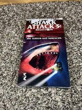 Shark Attack 3: Megalodon VHS OOP horror Movie Ex Rental.