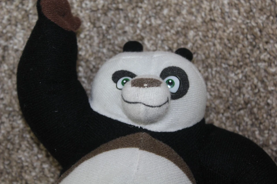 Juguete de peluche de peluche de Kung Fu Panda Po Dreamworks película 2008 Nanco 8" Foto 2 de 4