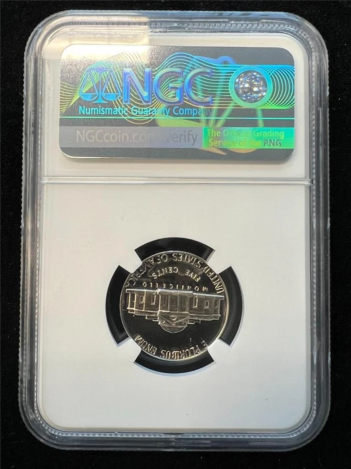 1975 S JEFFERSON NICKEL 5C PF69 ULTRA CAMEO NGC; PR69 DCAM UCAM TOP POP SKU 3363 - Image 2 of 2