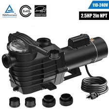 2.5hp Inground Pool Pump Motor 9000gph 98ft Head Lift 2 Npt 110-240v Hayward