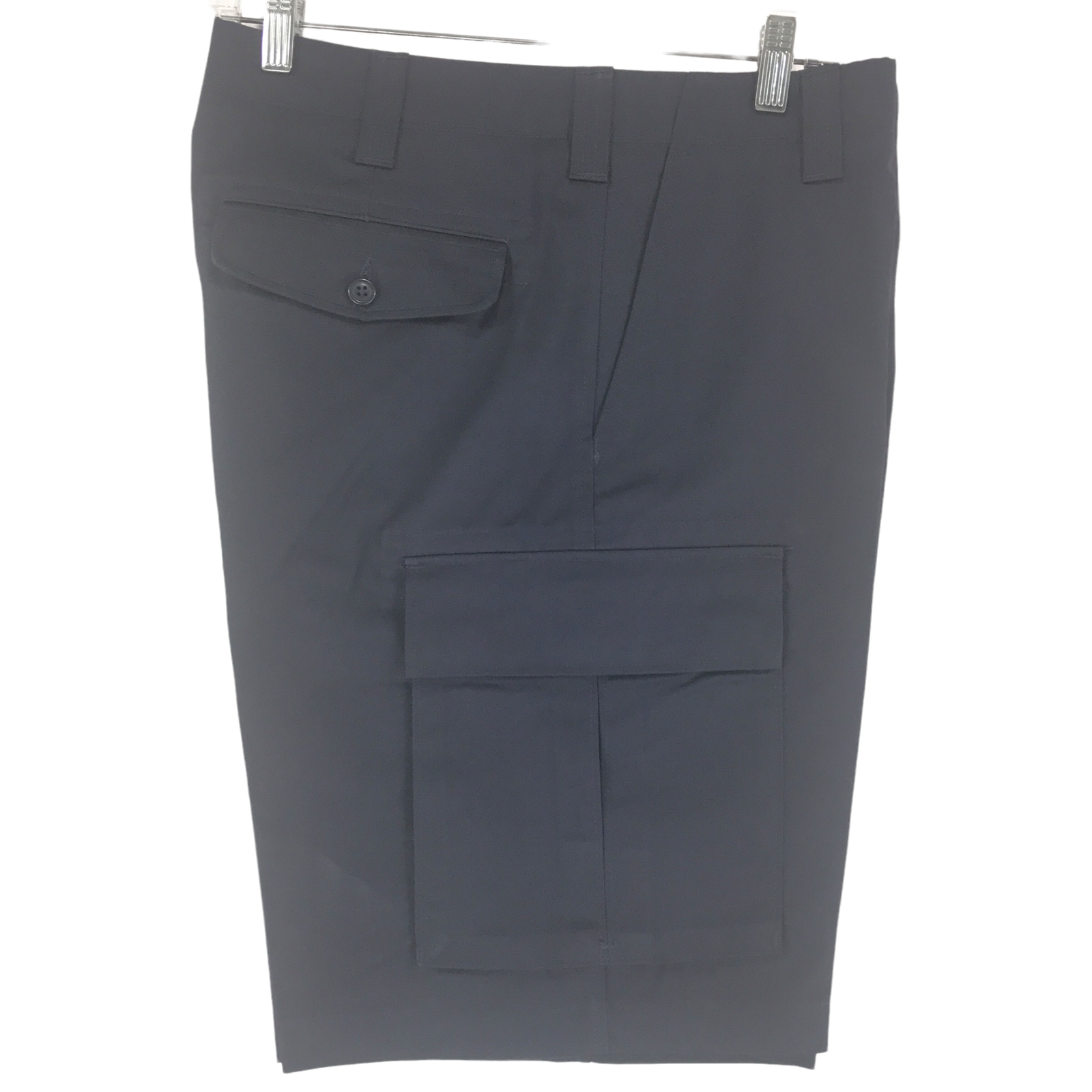 Lands End Cargo Shorts Men's 33x10 Traditional Fit Navy Cotton Poly 6