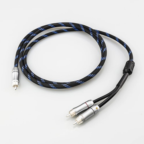 HIFI Y Adapter Subwoofer RCA1 Male to RCA 2 Male cable Hifi RCA Audio cable - Picture 14 of 19