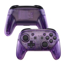 Clear Purple Upper Back Shell Handle Grips for Nintendo Switch Pro Controller