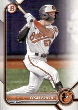2022 BOWMAN DRAFT BALTIMORE ORIOLES - CESAR PRIETO #BD-133