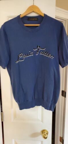Louis Vuitton Blue short sleeved sweater men/women