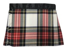 Scottish Stewart Dress Tartan Adjustable Baby Kilt 0-24 Months - Made in UK
