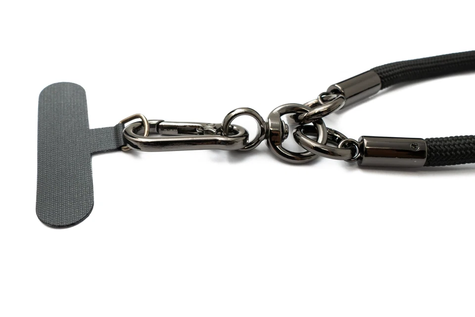 Handgelenk Schlaufe Armband für Smartphone Hülle aus Nylon in Schwarz - Bild 3 von 4