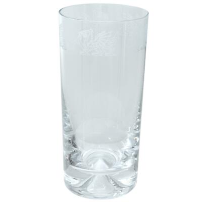 Animo Glas walisischer Drache Sandstrahl graviert Longdrink verziert Becher in Box