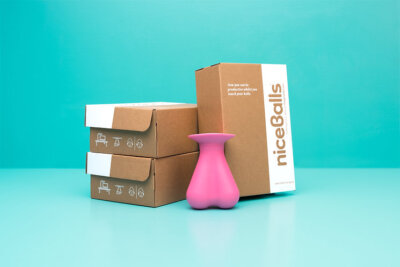 Desk Scrotum Shaped Stress Ball 