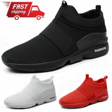 Men's Athletic Slip On Sneakers Casual Jogging Walking Outdoor Running Shoes Gym