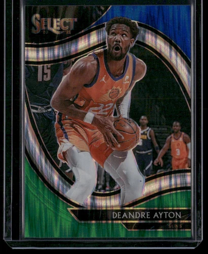 2020-21 Panini Select #237 Deandre Ayton Blue White Green Flash #/10