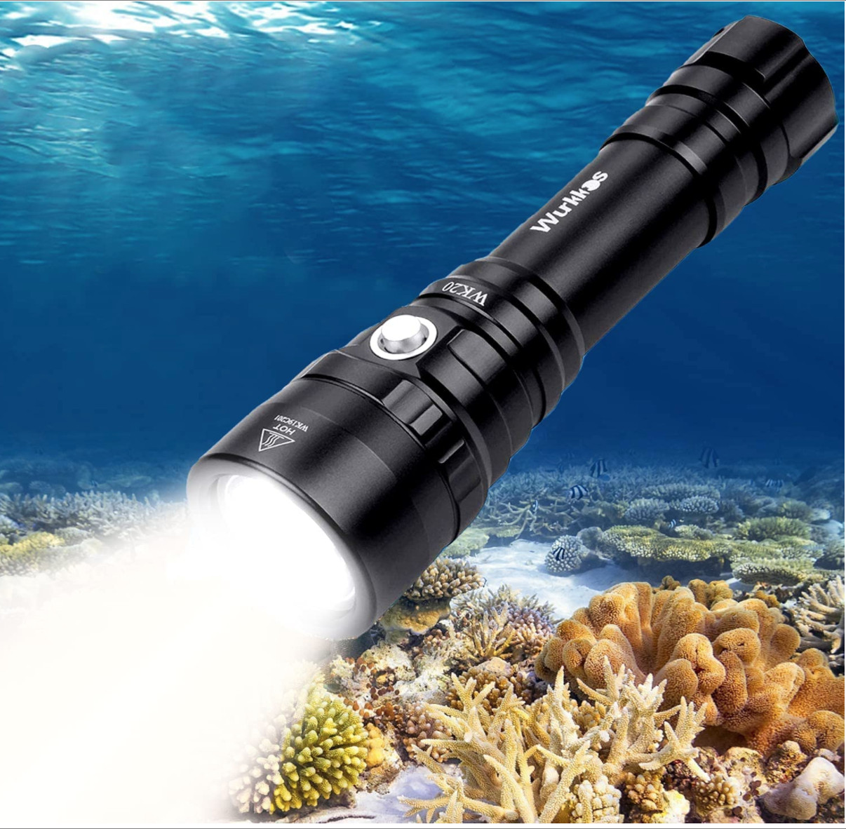 Lampe de plongée anti-corrosion pour voir clairement dans l'eau de mer trouble