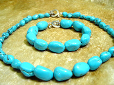 Turquoise Choker and Bracelet