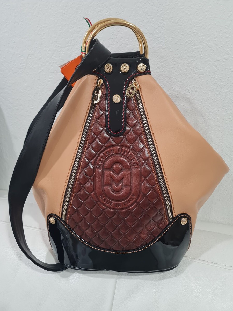 Marino Orlandi Light Brown Leather Made in Italy Designer  display picture 2