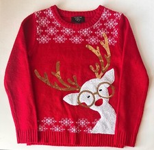 holiday reindeer sweater Youth Size Large
