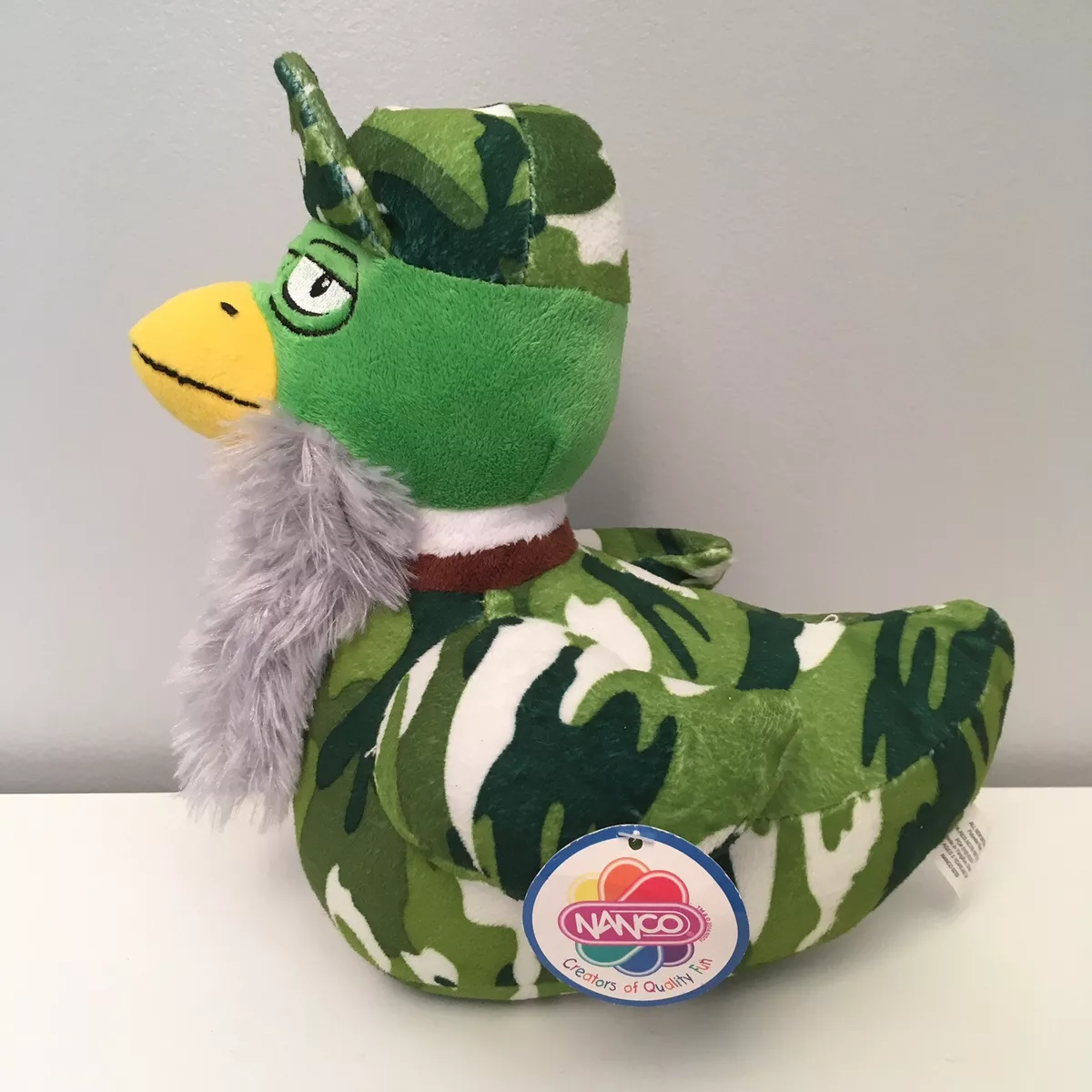 Nanco Green Camo Uncle Si Duck Stuffed Plush Animal Toy Duck Dynasty 10 Inches