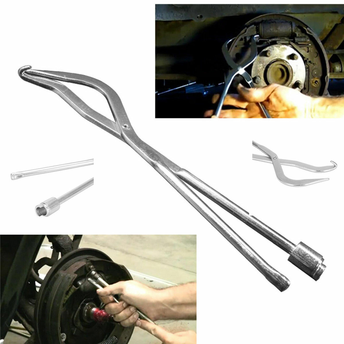 Powerbuilt 3-in-1 Brake Return Spring Pliers, Removes Brake - Foto 3