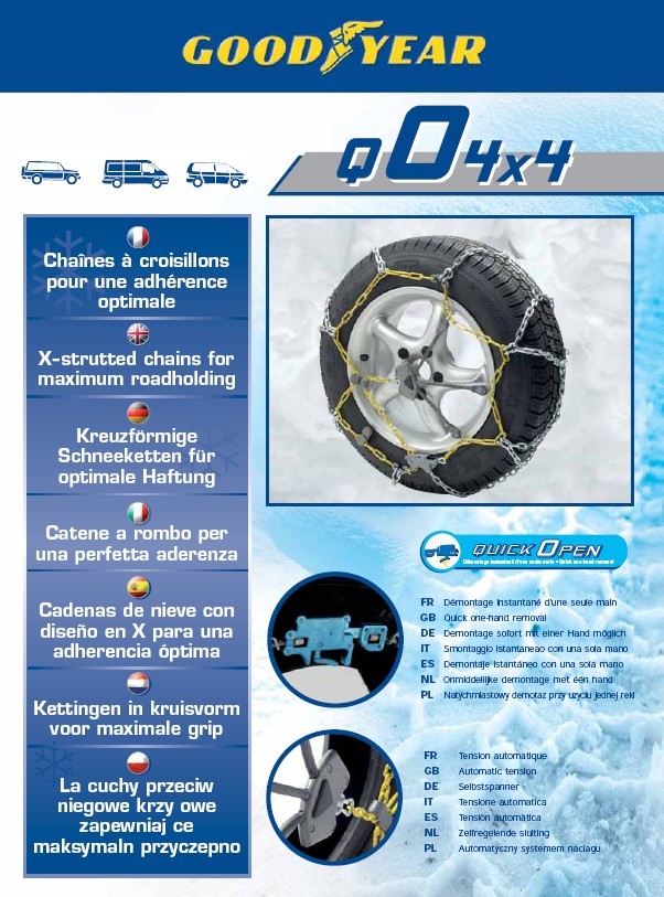 KRAWEHL Chaînes Neige Tourisme N°10, Taille