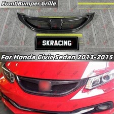 For Honda Civic Sedan 2013-2015 Real Carbon Fiber Front Bumper Upper Mesh Grille For Honda Civic Sedan 2013-2015 Real Carbon Fiber Front Bumper Upper Mesh Grille