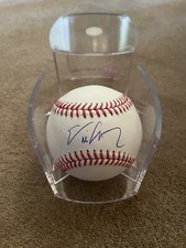 Eric Chavez Autographed Baseball Oakland Athletics A’s WITH CASE
