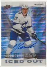 2020-21 Upper Deck Allure Iced Out Autographs Blue #IO12 Yanni Gourde Tampa Bay