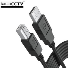 InstallerCCTV USB Printer Cable 6 Ft, Compatible with HP Canon Brother Dell More