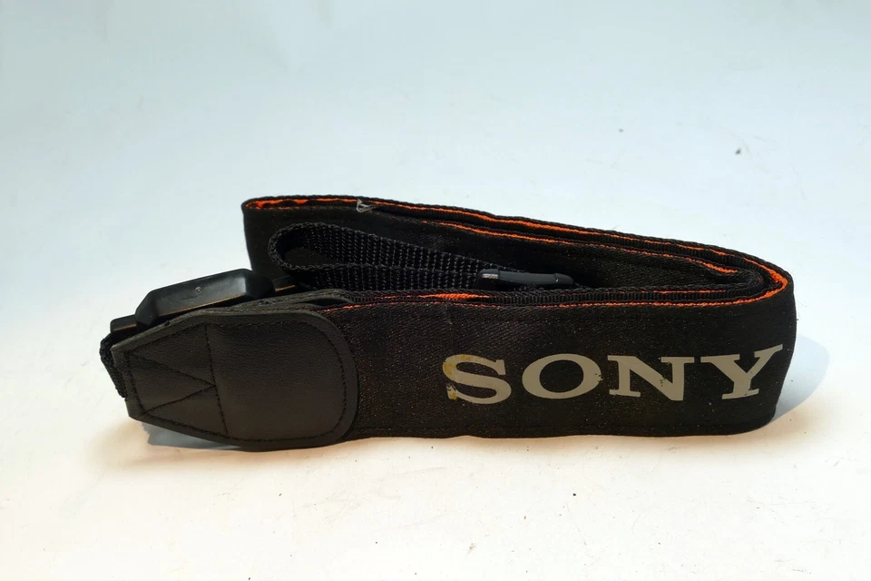 Sony α Alpha Shoulder Camera  Strap Orange Rim canvas α5000 α6000 -  Genuine OEM - Image 2 of 4