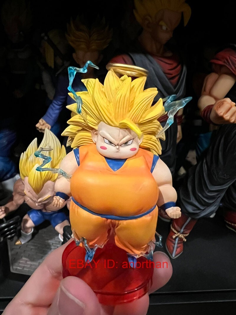 G5 Studio Fat Super Saiyan SSJ3 Son Goku 9cm Resin Statue Figurine