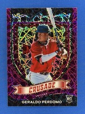 2021 Chronicles Crusade #8 Geraldo Perdomo Purple Velocity Prizm RC Rookie 