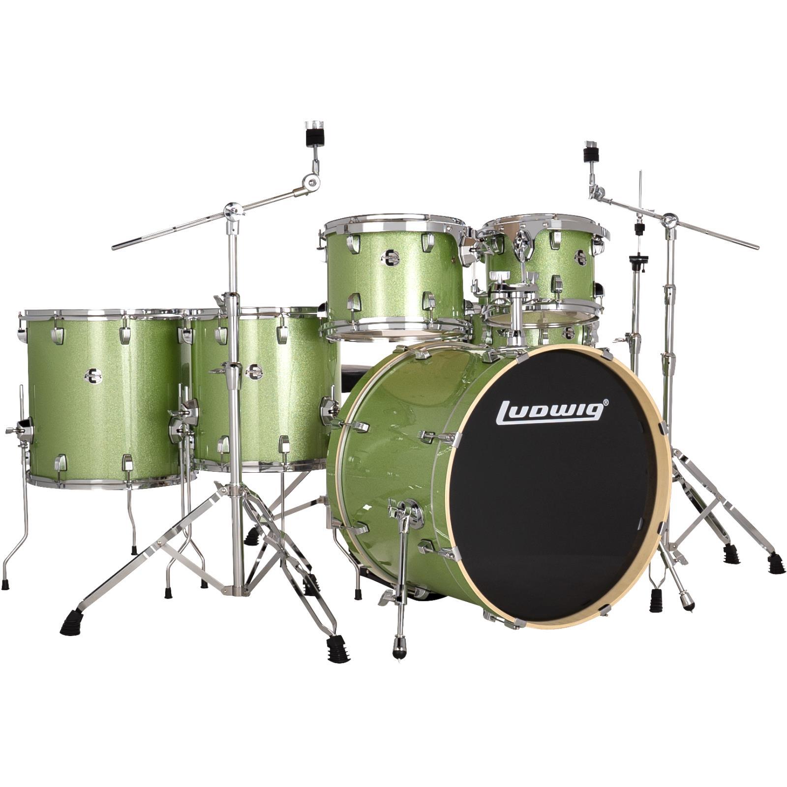 Ludwig LE622018 Element Evolution 6Piece Drum Set with Zildjian