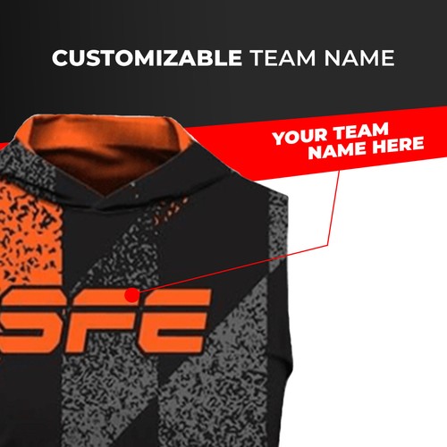 Custom Personalized Sports Hooded Tank Top Jersey - SFE - 7vs7 Football - Picture 3 of 7
